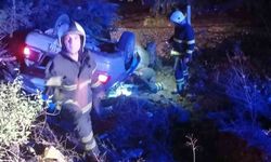 Otomobil Şarampole Yuvarlandı: 3 Kişi Yaralı
