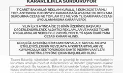Reklam Kurulu, yanıltıcı reklamlara 9 ayda 249 milyon lira ceza kesti