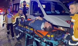 Samsun'da otomobil orta refüje çıkınca 2 kişi yaralandı
