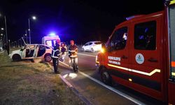 Tilkiden Kaçarken Kaza Yapan Otomobilde 1 Yaralı