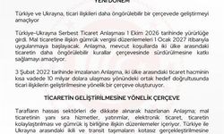 Türkiye ve Ukrayna Arasındaki Serbest Ticaret Anlaşması Resmi Olarak Başladı