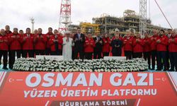 Türkiye'nin ilk yüzer doğalgaz işleme tesisi Osman Gazi uğurlandı