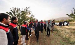 Vali Karakaya, Güroymak'ta badem hasadı etkinliğine katıldı