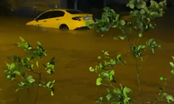 Yalova'da Sağanak Yağış Dereleri Taşırdı, Araçlar Suda Sürüklendi