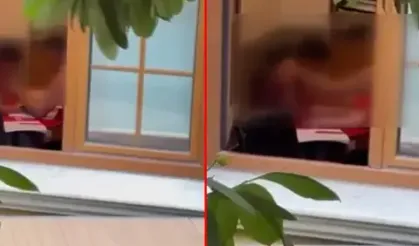 Babası pencereden izleyince gerçek ortaya çıktı! 10 yaşındaki çocuğa şiddet iddiasında öğretmen tutuklandı