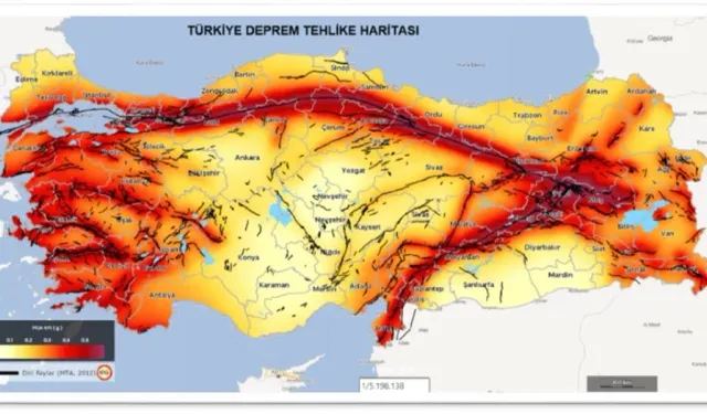 Fay Haritası Güncellendi! Deprem Riski En Yüksek Olan İller ve İlçeler