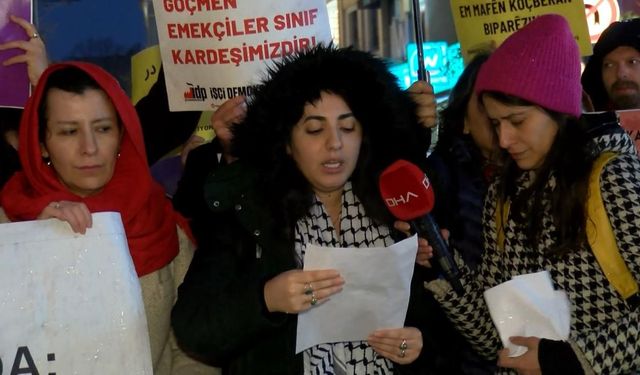 İstanbul-Kadıköy’de Irkçılık ve Ayrımcılıkla Mücadele günü dolayısıyla göçmenlere destek eylemi