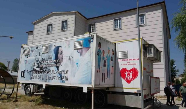 Van’da mobil tırla mahalle mahalle kanser taraması yapılıyor