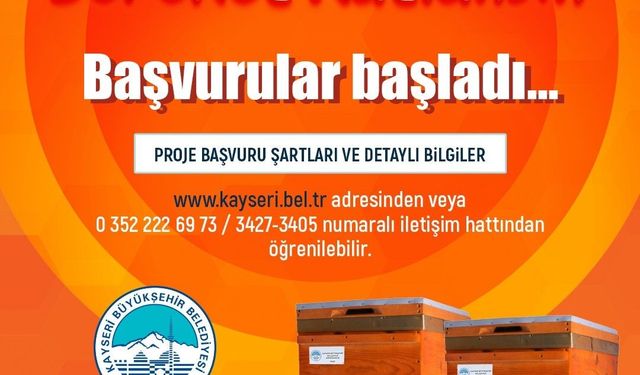'Arılar Çoğalsın, Bereket Katlansın' projesine başvurular başladı