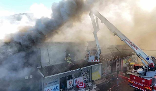 Buca'daki iş yeri yangını kontrol altına alındı