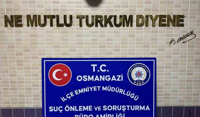 Bursa'da 1 kilo 280 gram esrar ele geçirildi