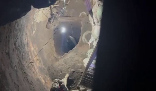 Define hevesiyle 40 metrelik kuyuyu evinin bahçesine 2 yılda kazdı