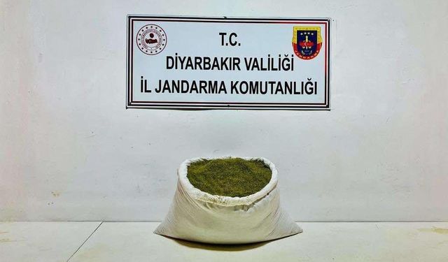 Diyarbakır'da 38 kilo esrar ele geçirildi