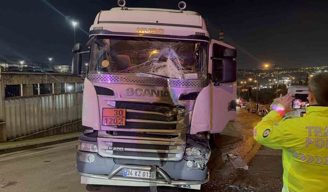 Freni boşalan tanker zincirleme kazaya sebep oldu: 1 yaralı