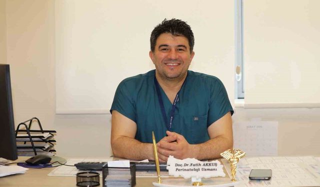 Kütahya Şehir Hastanesi'nde anne karnındaki bebeğe kan nakli yapıldı