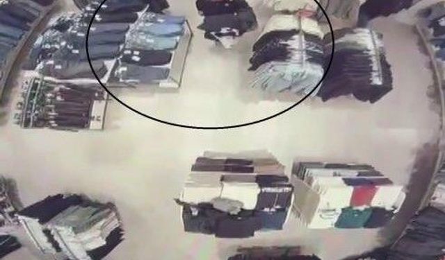 Mağazada alışveriş yaparcasına rahat davranan 118 suç kaydı bulunan şahıs, kabinde alarmları sökerken yakalandı