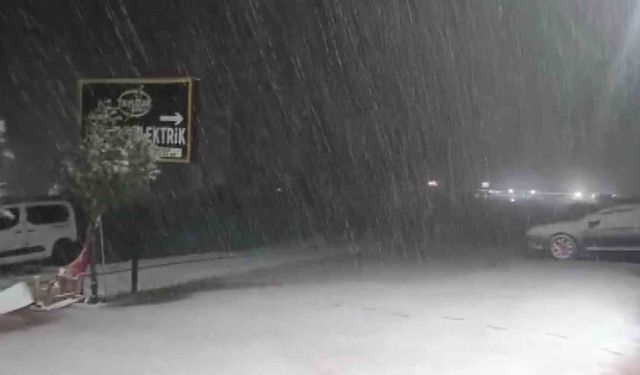 Silvan'da kar yağışı etkili oldu