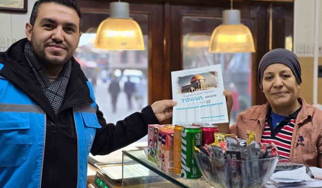 TÜGVA Eskişehir'den esnafa imsakiye dağıtımı