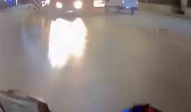 Bursa'da ters yönden gelen otomobil tehlike oluşturdu