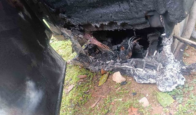 Alanya'da Çamaşır Makinesinde Yangın Panik Yarattı