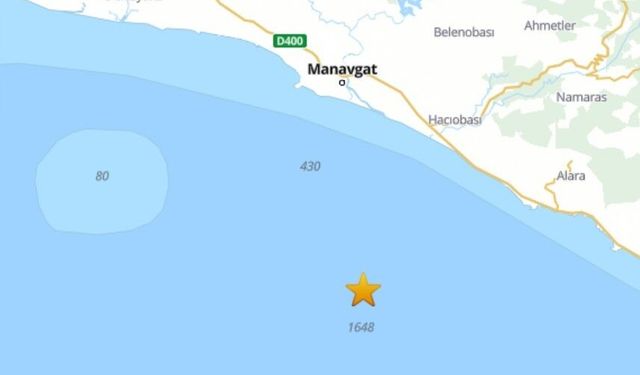 Antalya Körfezi'nde 4,1 Şiddetinde Deprem Gerçekleşti