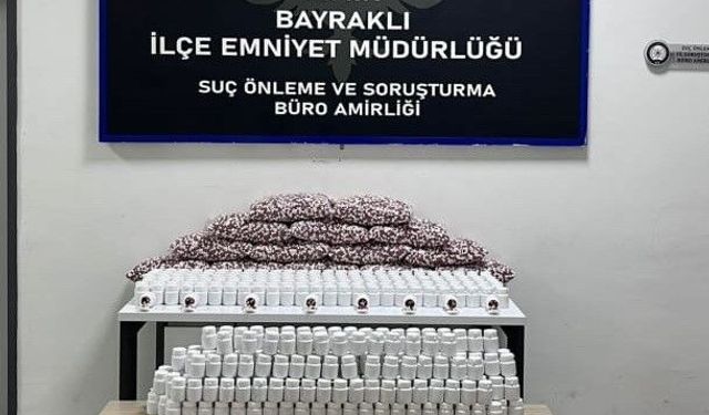 Bayraklı'da Yüz Binlerce Uyuşturucu Hap Ele Geçirildi