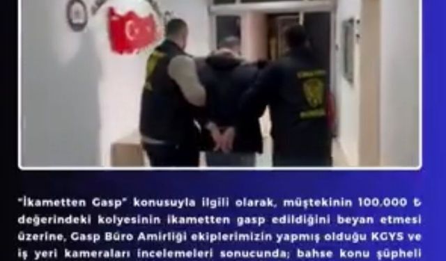Bingöl'de Hırsızlık Şüphesi Nedeniyle Bir Kişi Tutuklandı
