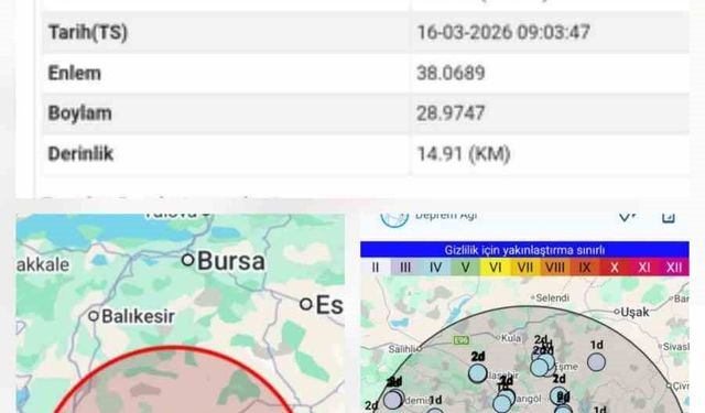 Buldan'da Sabah Saatlerinde Deprem Alarmı