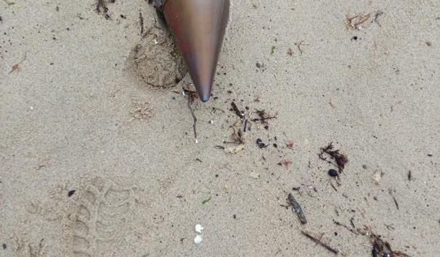 Çatalca'da Denize Vuran Füze Başlığı Ortaya Çıktı ve İmha Edildi