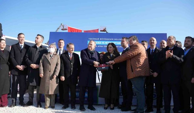 Çorlu'da Sebze ve Meyve Toptancı Hali'nin Temeli Atıldı