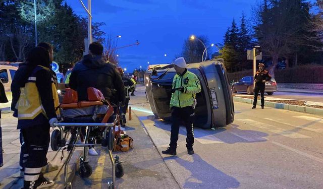 Çorum'da cip minibüsle çarpıştı: 1 kişi yaralandı
