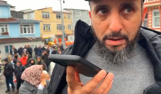 Fatih'te Patlama Sonrası Enkaz Altında Kalan Yakınıyla Telefonla Görüştü