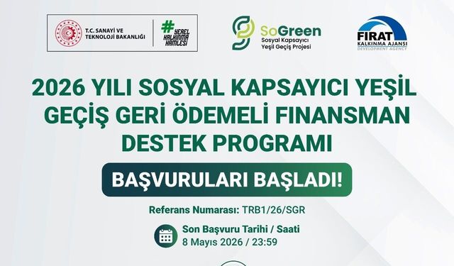 Fırat Kalkınma Ajansı'ndan KOBİ'lere 235 Milyon TL'lik Sürdürülebilir Dönüşüm Desteği
