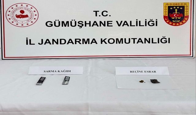 Gümüşhane'de Uyuşturucuya Yönelik Operasyon Gerçekleşti