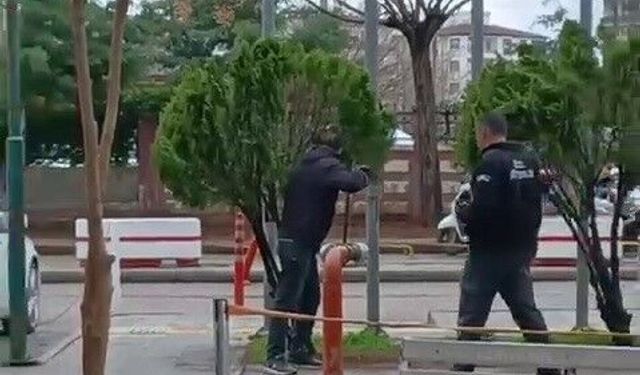 Hastane Avlusundaki Uyuşturucu Bağımlısı Endişe Yarattı