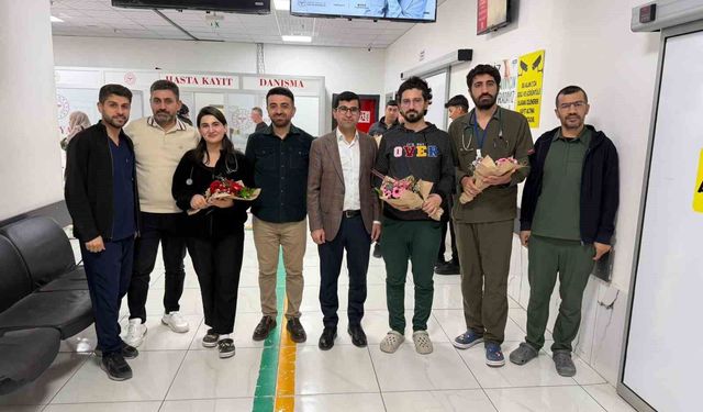 İdil'de 14 Mart Tıp Bayramı'nda sağlık personeli bir araya geldi