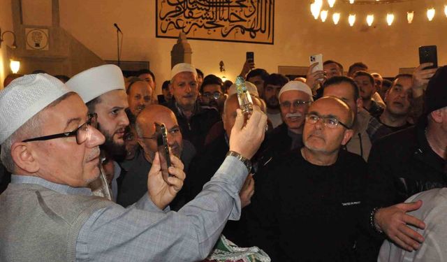 Keşan'da Sakal-ı Şerif Tarihi Camide Görücüye Çıktı