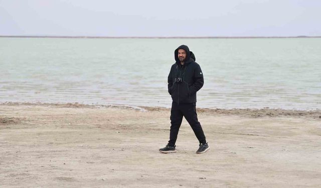 Kırşehir'de Flamingolar Fotoğraf Severlerin İlgi Odağı Oldu