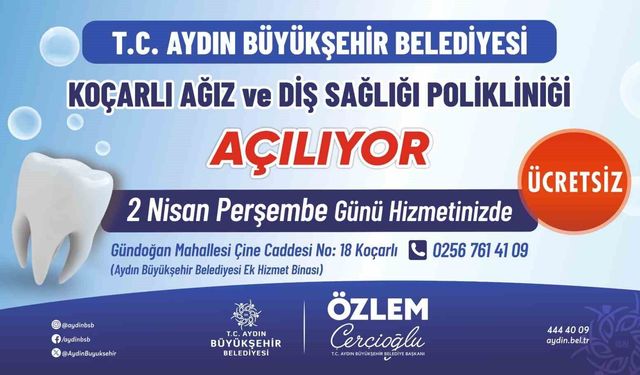 Koçarlı'da Ağız ve Diş Sağlığı Polikliniği Açılıyor