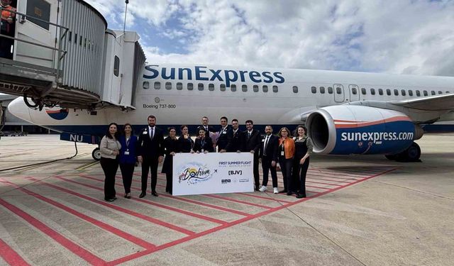 Milas-Bodrum Havalimanı, dış hatlarda sezonun ilk uçuşunu ağırladı