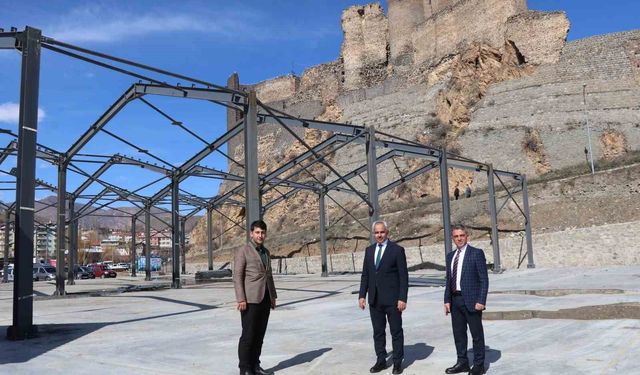 Oltu'da Yeni Kapalı Pazar Yeri Projesi Devam Ediyor