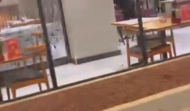Restoran Kaos Ortamına Dönüştü, Camlar Kırıldı
