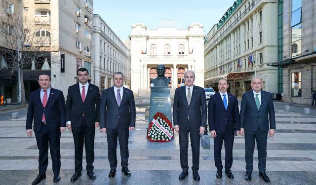 TBMM Başkanı Kurtulmuş, Romanya'daki Atatürk Anıtı'nı İnceledi