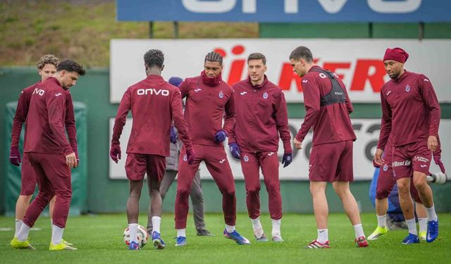 Trabzonspor, Galatasaray karşılaşması için antrenmanlarına devam etti