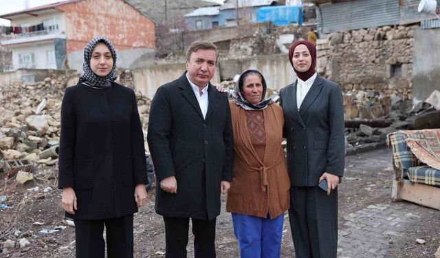 Vali Aydoğdu Tercan'da Haneleri Ziyaret Etti