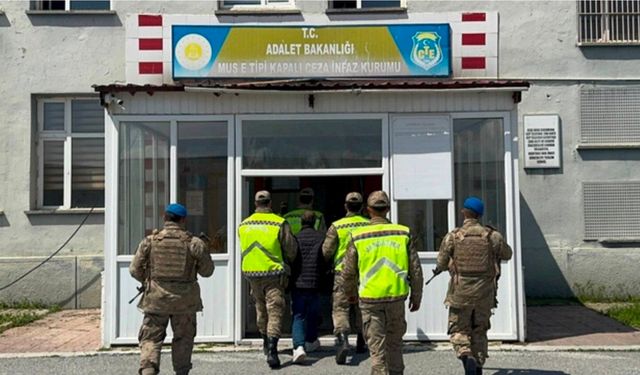 30 yıl hapis cezası bulunan şahıs Muş'ta yakalandı
