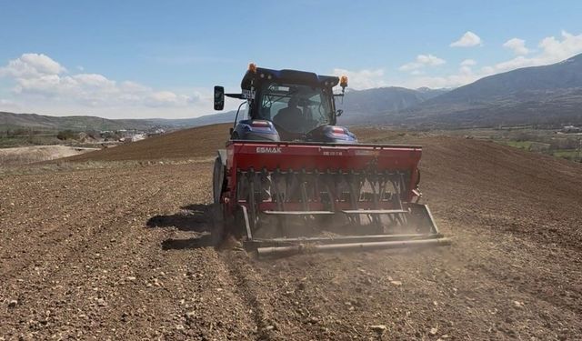 Akıncılar Belediyesi, nohut ekimini başlattı