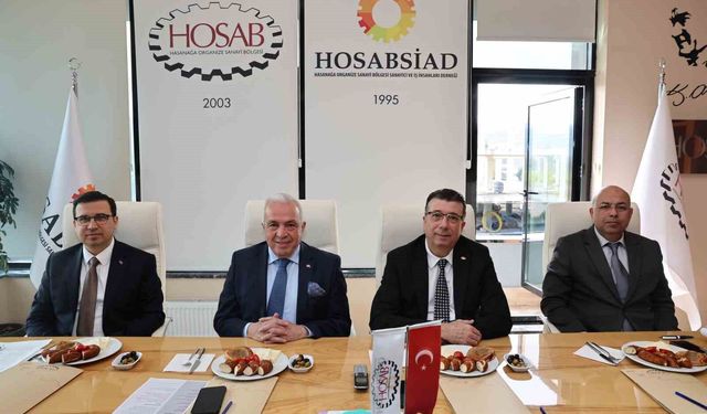 Başkan Özdemir, OSB yöneticileriyle Hasanağa'da bir araya geldi