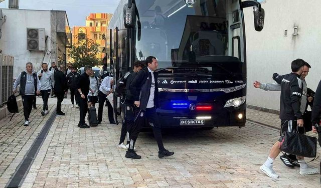 Beşiktaş takımı Gaziantep'e ulaştı
