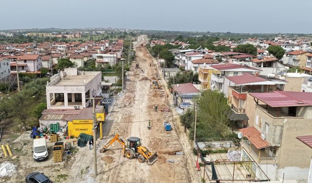 Didim Akbük Mahallesi'nde yol yenileme çalışmaları başladı